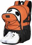 Goloni Soccer Backpack,Basketball Backpack with Ball Compartment & Shoe Compartment,Sports Bag for Basketball,Soccer, Football, Volleyball, Swim, Gym, Travel