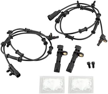 BOXI 4pcs Front + Rear Left & Right ABS Wheel Speed Sensor Fit for Jeep Wrangler 2008-2017 3.6L 3.8L / for Jeep Wrangler JK 2018 / Replace 68003281AA ALS1918 695-900