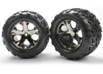 Traxxas 3668A Talon 2.8-Inch Tires Assembled on All-Star Black-Chrome Wheels