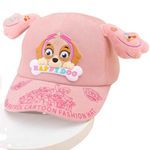 Mallexo 3D Cute Cartoon Baseball Cap for Kids Boys and Girls 2-12 Years Hat for Kids Paw Pup Buddies Rescue Team Caps Patrol Toys Cap for Baby Birthday Gifts (Pink, Pups)