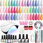 VANREESA 42 Pcs Gel Nail Polish Kit