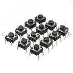 Electrobot 50Pcs 6x6x6 mm Micro Momentary Tactile Tact Touch Push Button Switch (Set of 50)