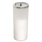 Zenna Home Toilet Paper Canister, Plastic Metal, Frosted, One Size