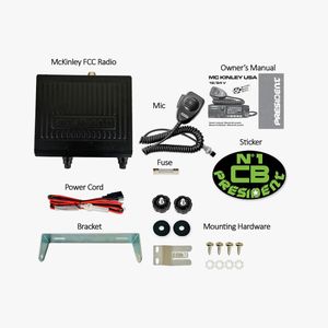 President McKinley 40 Channel CB Radio – AM/FM, Compact Mobile