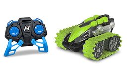 Nikko 10181 Nano Trax Remote Control RC Car, Mini Offroad Caterpillar Vehicle, Small Tank with 360° Spinning and Cool Stunts, Toy Car for Kids 6 Years & Adults, 6 Inch, Green