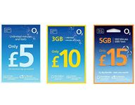 O2 Big Bundle SIM Card Pay As You Go - Contract Free - 30 Days - £10 - Unlimited Minutes - Unlimited SMS - 3GB DATA - Tri-SIM - Standard/Micro/Nano - (£10 Bundle)