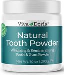 Viva Doria Natural Tooth Powder | Remineralizing Tooth Powder | Natural Teeth Whitening Powder | Toothpaste Power | Breath Freshener | Refreshing Mint Flavor | 283 g