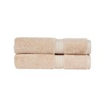 Christy Renaissance 2 Bath Towels Set | Driftwood Beige | 100% Egyptian Cotton | Luxuriously Soft and Super Absorbent | 675 GSM | Plush Fluffy and Long Lasting