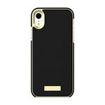 kate spade new york Black Saffiano Wrap Case for iPhone XR