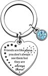 JMIMO Friend Gifts for Women Friend Keyring Best Friend Birthday Gifts, Silver, One Size