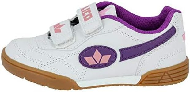 Lico Fille Bernie V Chaussures Multisport Indoor, Blanc Weiss Lila Rosa Weiss Lila Rosa, 28 EU