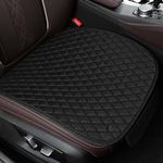 ZYFC Car Seat Covers Front Cushions 2 Pcs Car Front Seat Cushions 51 x 50 cm Universal Seat Cushions Non-Slip Seat Cushions Black Anti-Slip Car Seat Protector for most Cars, SUV, Sedans and Trucks