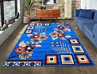 Luxurious Carpets Most Demanded Elegant Modern Floral Rectangular Carpet For Living Room, Bedroom And Hall (180X240 Cm) 6 X 8 Feet Color Multi