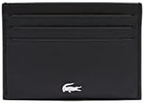 Lacoste Mens Fitzgerald Credit Card Holder, Black, One Size