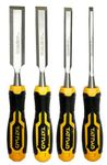 Inditrust 4 PCS Wood Chisel Set for Woodworking & Carpentry, Sharp Wood Carving Chisels 6/12/19/25mm with Durable Handles for Carpenter, DIY & Wood Craft