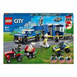 LEGO 60315 City Police Mobile Command Truck Toy with Prison Trailer, Drone, Tractor and ATV Car Toys plus 4 Minfigures, Gifts for Kids, Boys & Girls Age 6 Plus