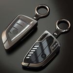 Phmnkl Alloy Car Key Case Rings Cover Holder for BMW 1 3 5 7 Series 530 F48 X1 X2 X3 X4 X5 X6 Classic Engine Head Concept, A Style Glod, Large