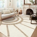 OJIA Boho Area Rug 5'x8', Washable