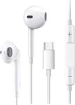 USB C Headphones,In-Ear USB Type C Earphones for iPhone 15 HiFi Stereo Noise Earbuds reduction with Mic&Volume Control for iPhone 15 pro,iPad Pro,Samsung Galaxy S23/S22/S20/Ultra Note 10,Google Pixel