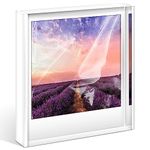 WINKINE Polaroid Frame for Polaroid i-Type/600/SX-70 Film, 4.2” x 3.5” Acrylic Picture Frame for Polaroid Film, Polaroid Photo Picture Frame, Polaroid Frame for Photos, Polaroid Frames for Pictures