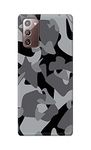 PRINTFIDAA® Printed Hard Back Cover Case for Samsung Galaxy Note 20 4G | Note 20 5G Back Cover (Army Grey Camouflage) -2808