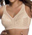 Playtex Women's 18 Hour Original Comfort Strap Bra, Natural Beige, 34DD