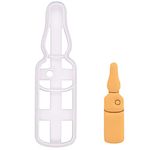 BAKERLOGY Ampoule Cookie Cutter - Detailed Biscuit Cutter Design for Baking and Crafts, Ideal on Fondant, Dough, Clay
