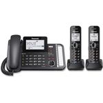 Panasonic KX-TG9582B Link2Cell DECT_6.0 2-Handset 2-Line Digital Cordless Phone