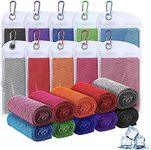 BLOODYRIPPA 10-Pack Cooling Microfibre Towels, 96x28cm, Soft Breathable Gym Towels for Yoga, Sport, Running, Workout, Camping