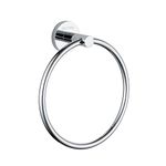 GRIFEMA IBIZA-G30104 Wall Mounted Round Towel Ring for Bathroom, Chrome