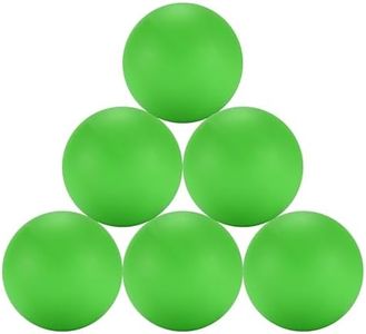 Botabee | Set of 6 Hockey Balls - Field and Street Hockey Balls - Stress Reliver Ball Hockey - Smooth Gliding & Accurate Shots - Durable PVC Material for Long-Lasting Use (2.6inches, Neon Green)