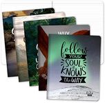 Elan Publishing Company Field Notebook/Journal - 8"x10" - Photo Inspiration Covers - Lined - Pack of 5