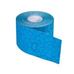 Theraband Kinesiology Tape Standard Roll, Blue/Blue Print, 2 Inch X 16.4 Feet