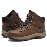 HI-TEC Men's Altitude VI I Waterproof Leather Hiking Boots - Black or Brown, Medium or Extra Wide, Dark Brown Tan, 15 X-Wide