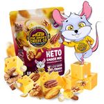 The Smoky Cheese Co. Ltd.'s KETO Snack Mix (6 Pack) Freeze Dried Smoked Cheese (Cheddar, Havarti, Gouda) with Walnuts, Pecans, Macadamias & Almonds - KETO Friendly, High In Protein & Low in Carbs! - 6 60g Bags