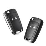 Heart Horse 2 PCS 2 Buttons Remote Control Car Key Case Replacement Fob Compatible with Vauxhall Opel Bu-ick Astra Insignia Vectra Zafira Meriva Mokka Key Shell (with Blade)