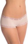 Natori Women's Double Lace Trim Boyshort Panty