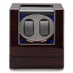 HiPai Automatic Double Watch Winder, Quiet Motor 5 Rotation Modes Self Winding Watch Rotator Box