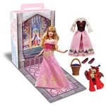 Disney Store Official Aurora Story Doll for Kids, Sleeping Beauty, 29cm/11”, With Owl, 2 Outfits, Accessories, Colouring & Activity Pack and Box that Folds to a Play Stage, Suitable for Ages 3+