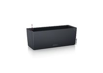 Lechuza BALCONERA Color 50 Self Watering Planter Plastic Indoor/Outdoor Flower Plant Pot Table and Window Box with Drainage Hole H19 L50 W19 cm Slate