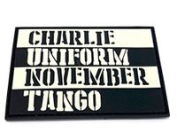 Charlie Uniform November Tango Paintball Airsoft PVC Morale Patch