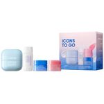 LANEIGE Icons To Go Set: Cream Skin, Water Bank Cream, Lip Sleeping Mask, Water Sleeping Mask