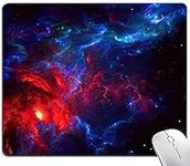 Galaxy Stars Light Black Mouse Pad,