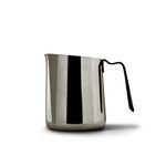 Fellow Eddy Steaming Pitcher - Milk Frother Pitcher with Fluted Spout, Premium Barista Tools for Precision Latte Art, 18/8 Stainless Steel, Graphite, 12oz Jug