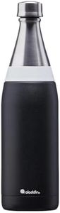 Aladdin Fresco Thermavac Stainless Steel Water Bottle 0.6L Lava Black – Leakproof - Keeps Cold for + 10 Hours - BPA-Free - Dishwasher Safe - Reusable Thermos Flask with Durable Finish