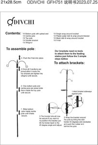 DIVCHI Bird Feeder Station – Outdoor Wild Bird Feeding Stand