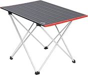 Sportneer Camping Table, Folding Table, Portable Camp Table Lightweight Aluminum Camping Table Foldable Compact Outdoor Side Table for Camping Picnic Hiking Beach BBQ Cooking Dining Cutting, Medium