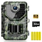 Vikeri Trail Camera, 1520P 20MP Game Camera with Night Vision Motion Activated Waterproof 120°Wide-Angle, 0.2s Trigger Hunting Trail Cam with 48pcs No Glow Infrared LED for Wildlife Monitoring