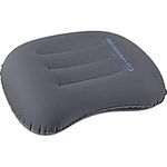 Lifeventure Ultralight Inflatable Pillow Compact, Inflatable, Comfortable, Ergonomic Camping Pillow for Neck and Lumbar Support Ideal for Travel and Camping, Grey