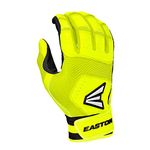 Easton | WALK-OFF NX Batting Gloves | Baseball/Softball | Adult Small | Black/Optic Yellow